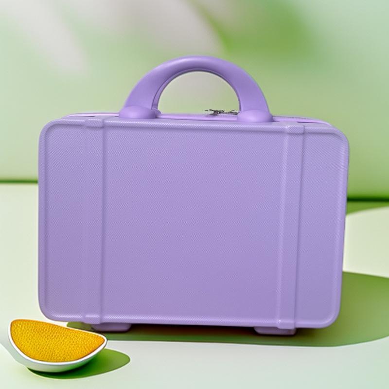 14-inch Women s Mini Makeup Suitcase: Lightweight, Personalized Travel Case with Secure Lock. 14-inch