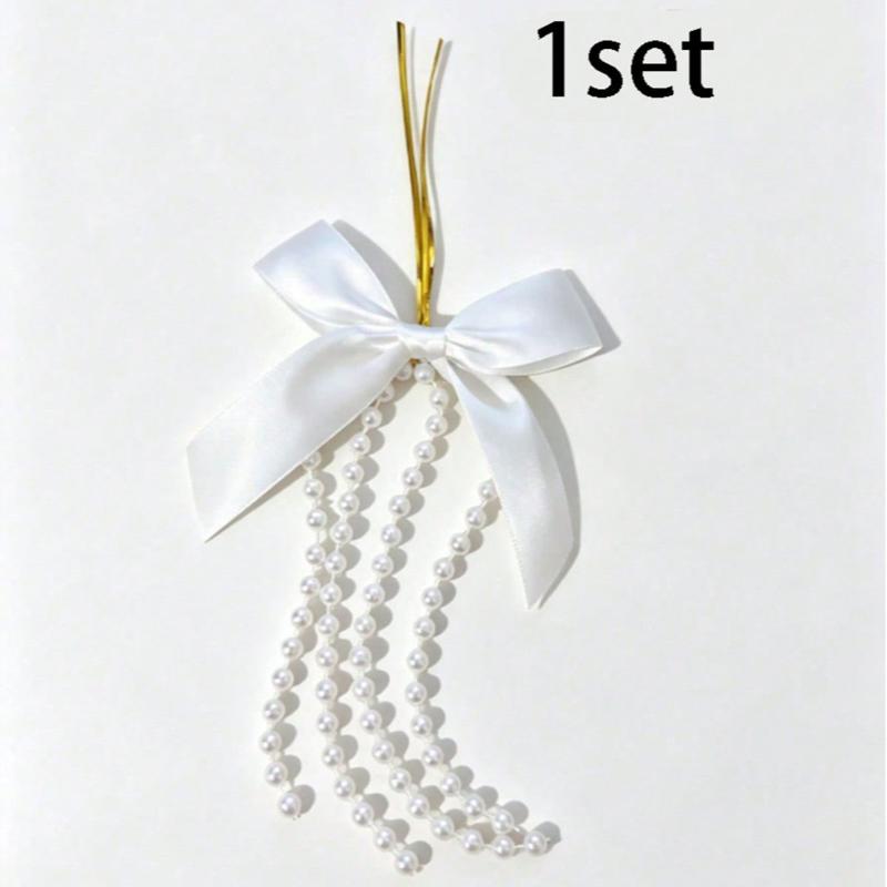 Diy Christmas Tree Bowknot Pendant Elegant Portable Xmas Tree Hanging Ornament Reusable Lightweight Christmas Decoration Charms
