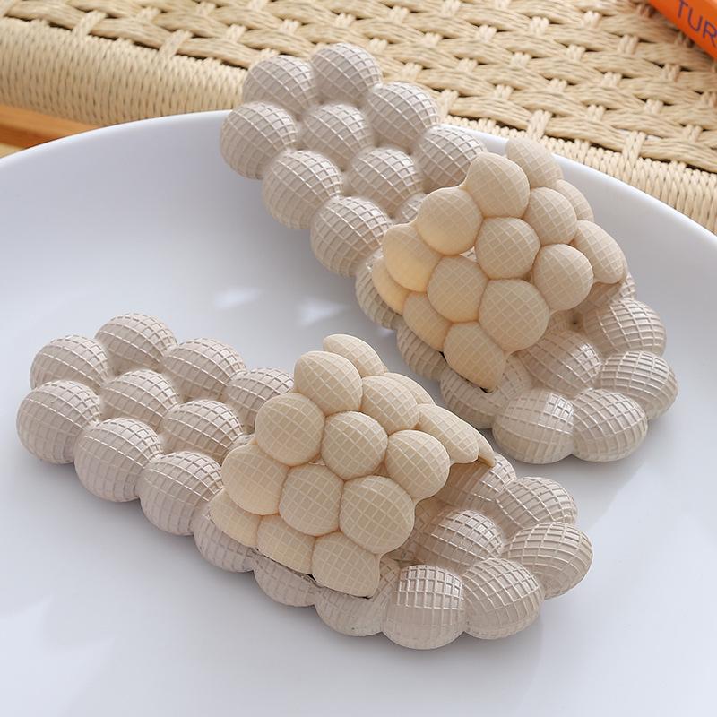 Unisex Summer Slides For Women Outdoor Open Toe Slippers Bubble Massage Litchi Sandals Brand Fashion Designer Sandals Men 8