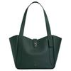 Turnlock Hadley 27 Logo Leather Shoulder Bag Large Women Shoulder Bag Green CAL17-QBCEH