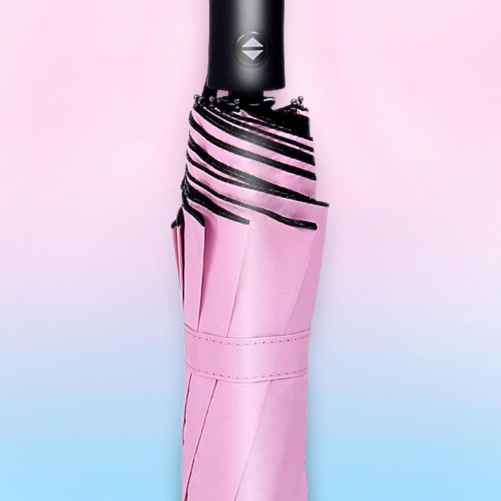 Automatic Three-Fold Sunshade Umbrella: UV-Protection & Rainproof for Men and Women