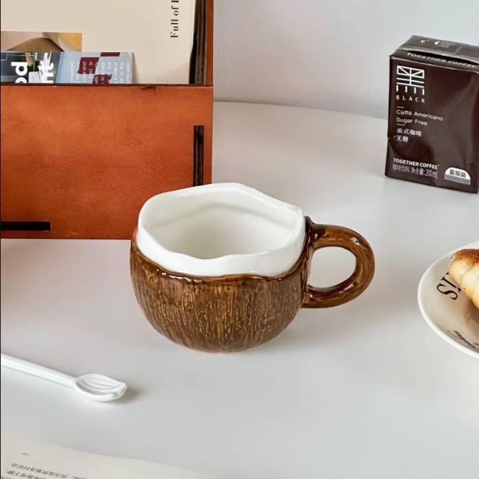 

Креативные керамические кружки в стиле Инс, высокого уровня внешнего вида, кофейные чашки, чашки для завтрака и соевого молока, бытовые чашки для питья, чашки для послеобеденного чая. 250ML