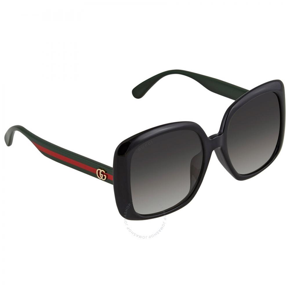 Gucci Grey Square Ladies Sunglasses Gg0714sa 001 56