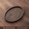Japanese Style Walnut Grain Oval Tea Tray