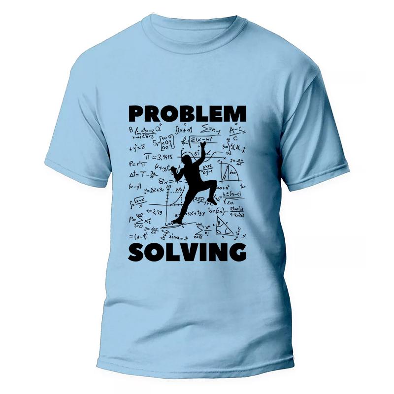 Rock Climbing T Shirt for Women Men Bouldering Tees Problem Solving Math Tops Sport Climber Tshirt Short Sleeve Unisex Clothing