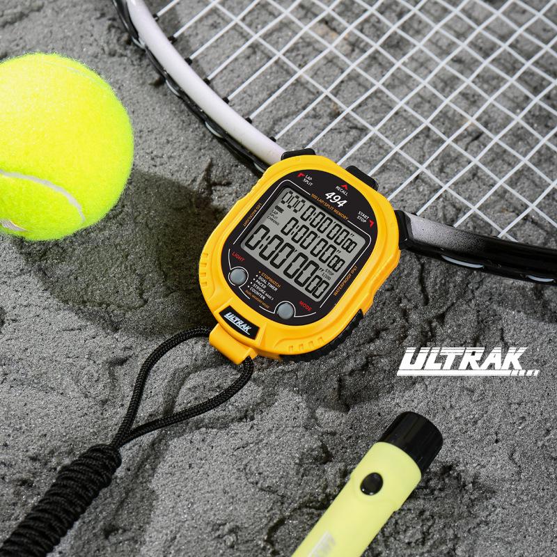 DT494 Portable Electronic Stopwatch - Ideal for Training, Fitness, Competitions, Student Running, and Referee Sports. DT494 Gray