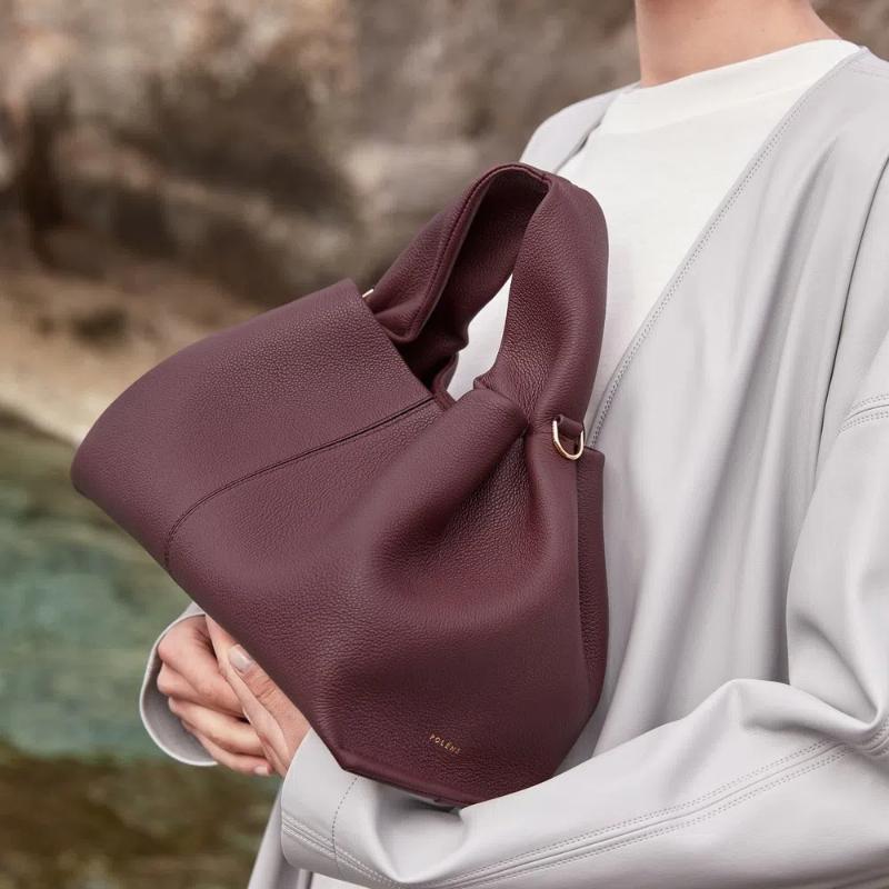 

Дизайнерская брендовая сумка женская сумка-пельмень сумка через плечо сумка для мамы мягкая PU кожаная сумка-тоут L красный