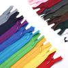 Zíper Invisível de Nylon Colorido para Têxteis Domésticos e Acessórios de Vestuário - #3 Design de Ponta Fechada