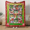 1pc. Christmas Disney Characters Blanket, Festive Holiday Decor for Home, Soft Throw Blanket for All Seasons, Soft Flannel Throw Blanket, Li