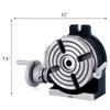150mm/5.9In Vertical & Horizontal Rotary Table, 150MM Dividing Head Round Rotary Working Table Milling Machine Index System Adjustable Screw 5.9 Inch