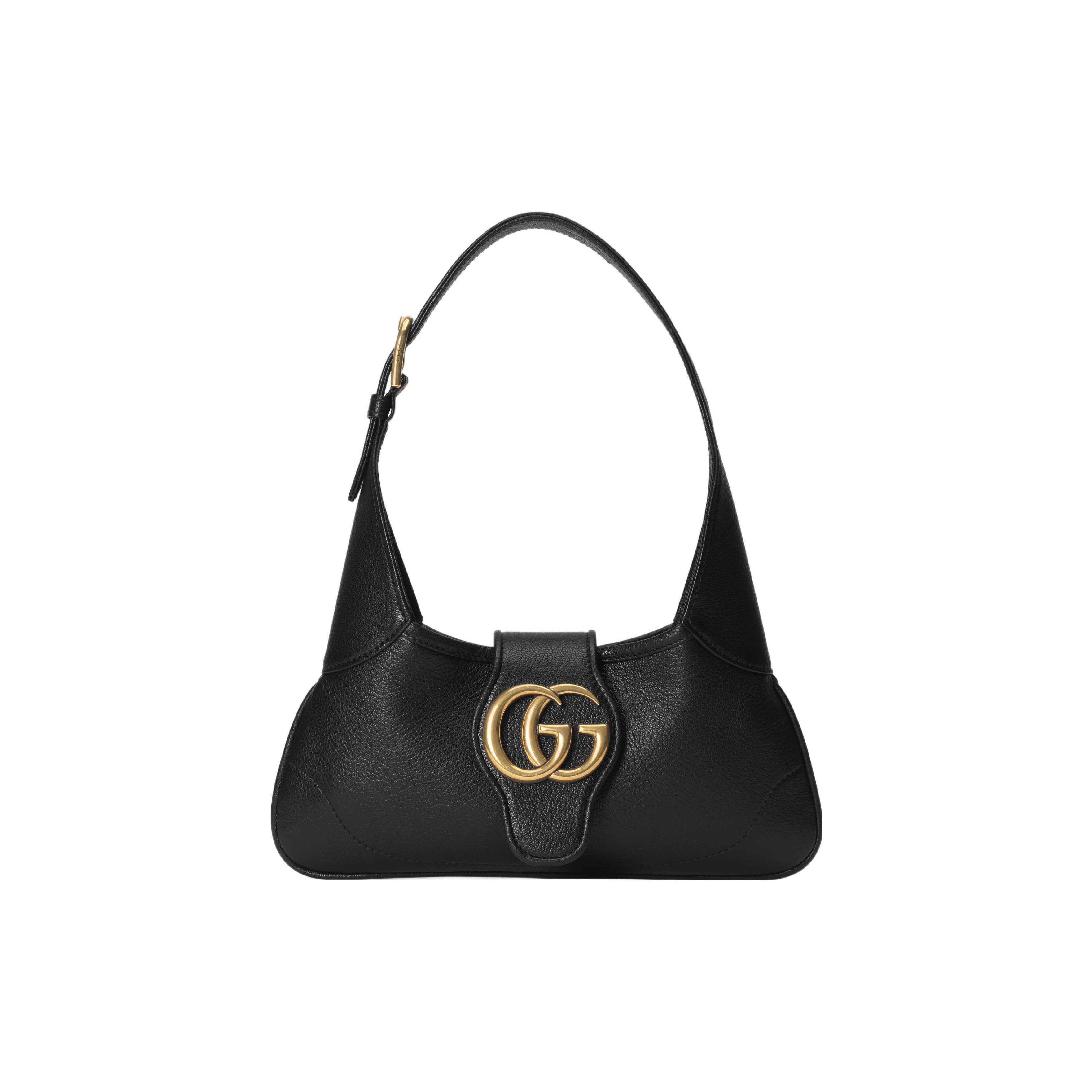 

Gucci GG Marmont Black Leather Hobo Shoulder Bag For Women Daily Use Basic Set (Bag+Dust Bag)