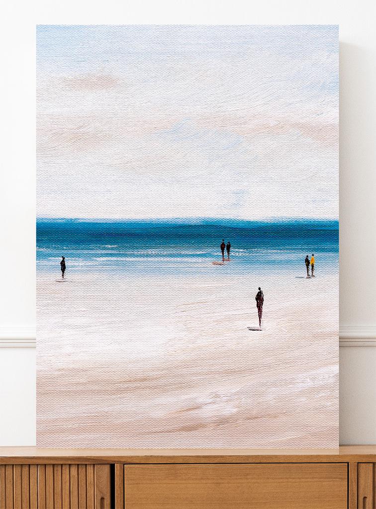 Plakat Strand Abstraktion Pastellfarben