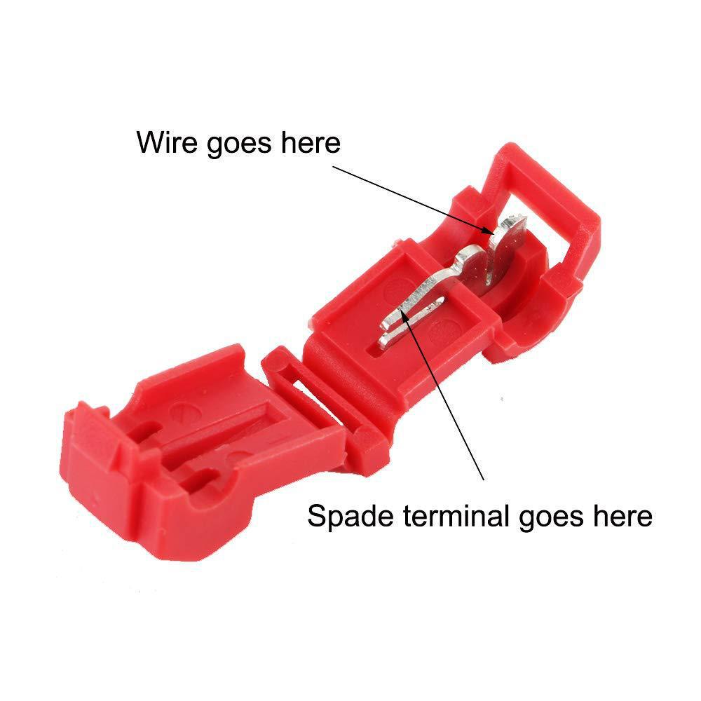 Cross T-Type Main Line Branch Wiring Clip Terminal Set