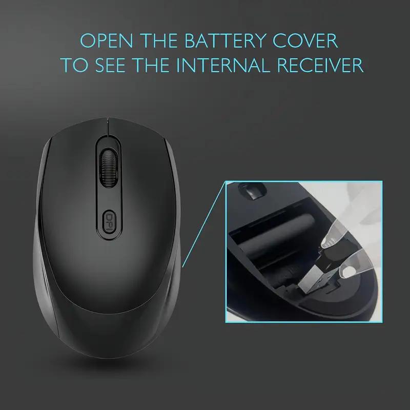 Bluetooth-compatible Wireless Mouse Ergonomic Computer Mouse PC Optical Mause with USB Receiver 2.4Ghz Wireless Mice For Laptop