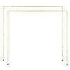 2Pcs Over The Table Rod Stand with Clamp Arch Frame 28-98 In L Adjustable