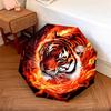 1 PC Automatic Folding Umbrella - Flaming Tiger Pattern, Portable & Foldable Design with 8 Ribs, Christmas Birthday Gifts