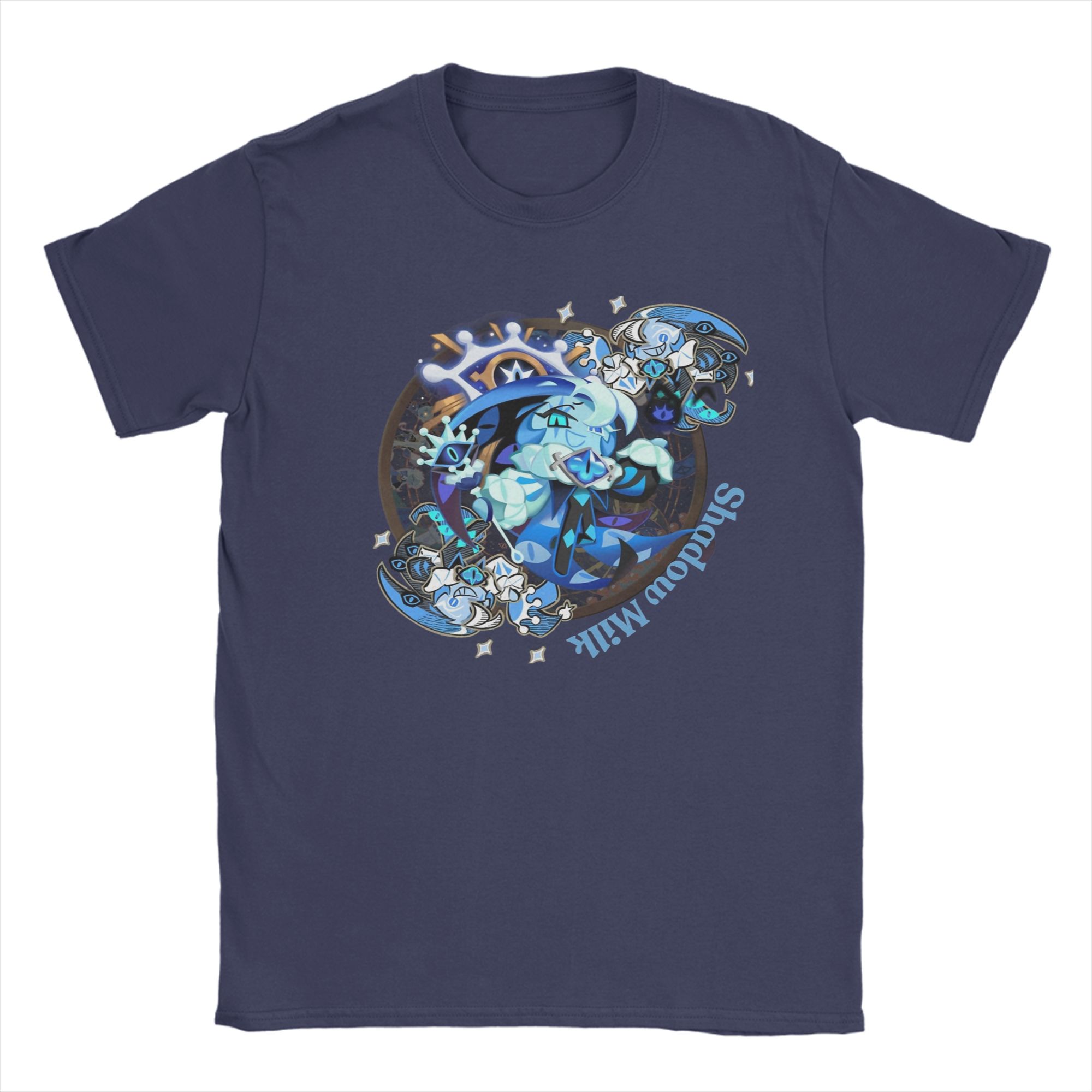 

Мужская футболка Shadow Milk Cookie Run Kingdom 100% Хлопок Одежда Новинка Короткий рукав Круглый вырез Футболки Графическая футболка 3XL