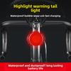USB Highlight Bicycle Tail Light, Mountain Bike Headlight Set, Night Riding Safety Warning Light