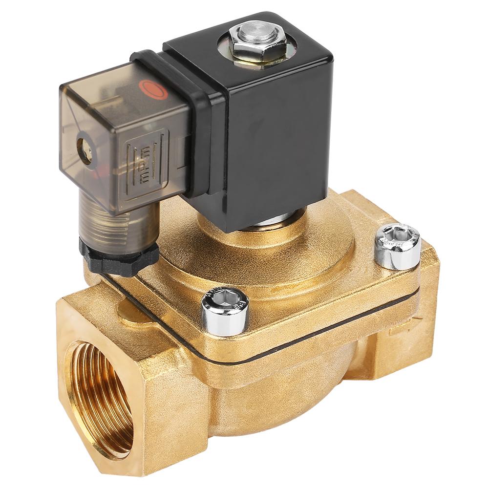1Pcs PU220 08 G1 Brass Direct Action Electromagnetic Water Solenoid Valve #1