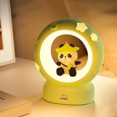 USB Charging Rabbit Cat Night Light Soft Light Adjustable Brightness Moon Cat Light Eye Protection Decorative