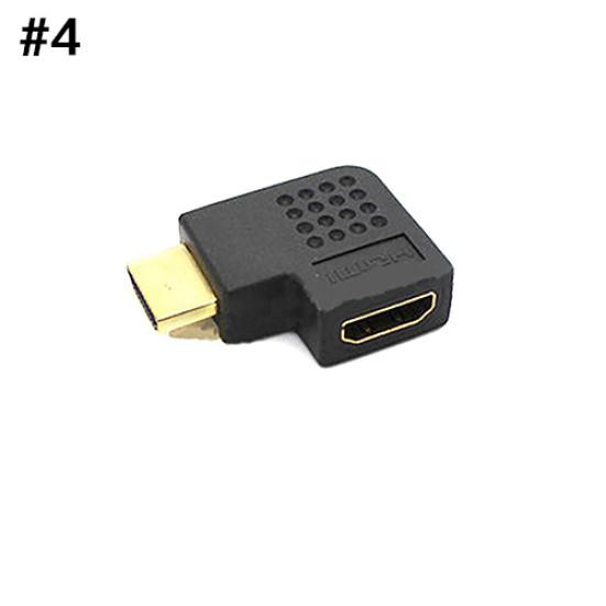 Angle Rotating Connector Port Saver Converter To Female Adapter HDMI-compatible Male