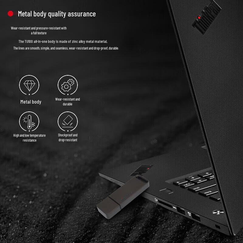 Lenovo ThinkPlus TU100 USB 3.1 Metal Flash Drive