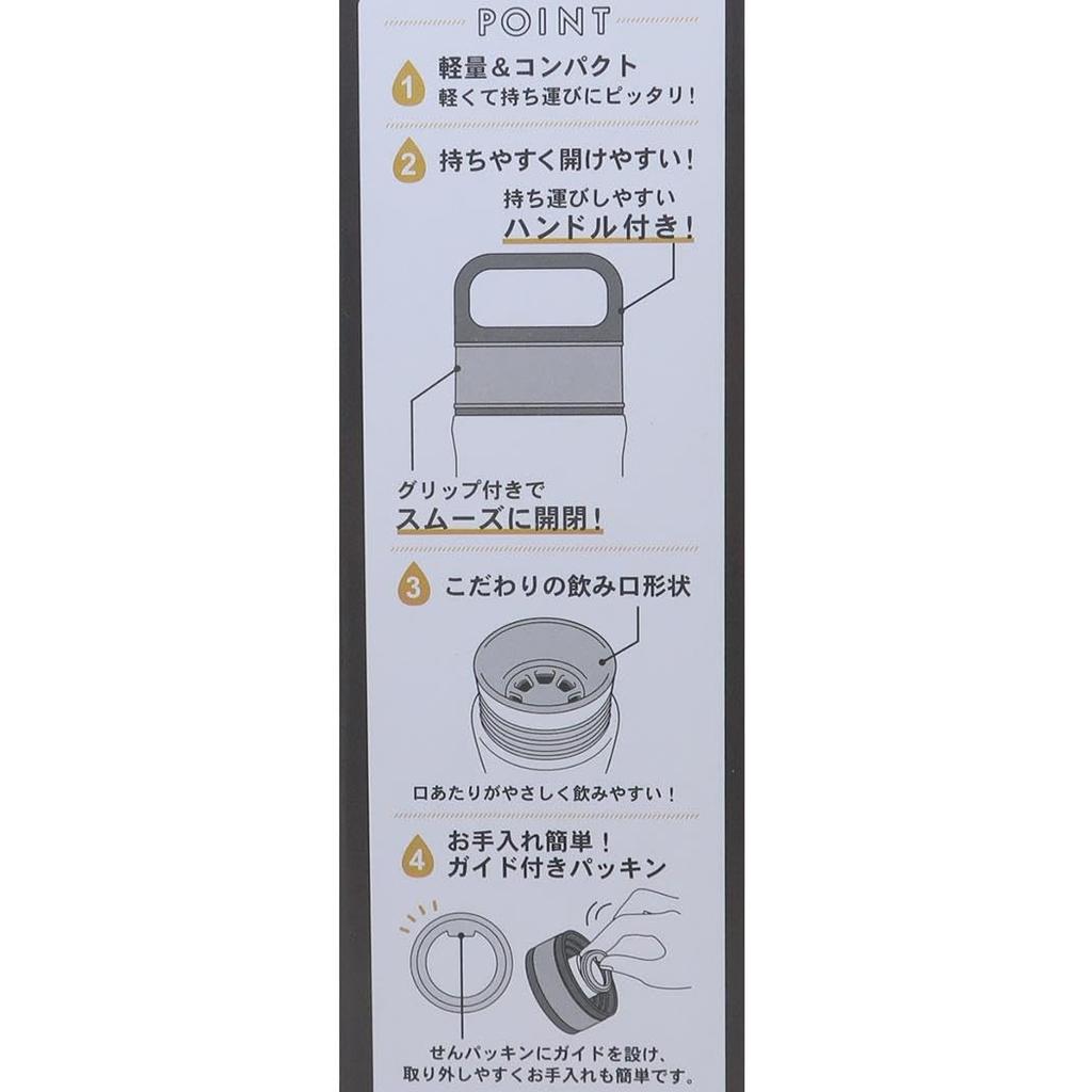 Moomin Stainless Steel Bottle with Handle 300ml Waiwai