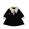 Girls Dress New Autumn Winter Warm Sweater Dress Children Princess Dress College Style Knitted Baby Dress