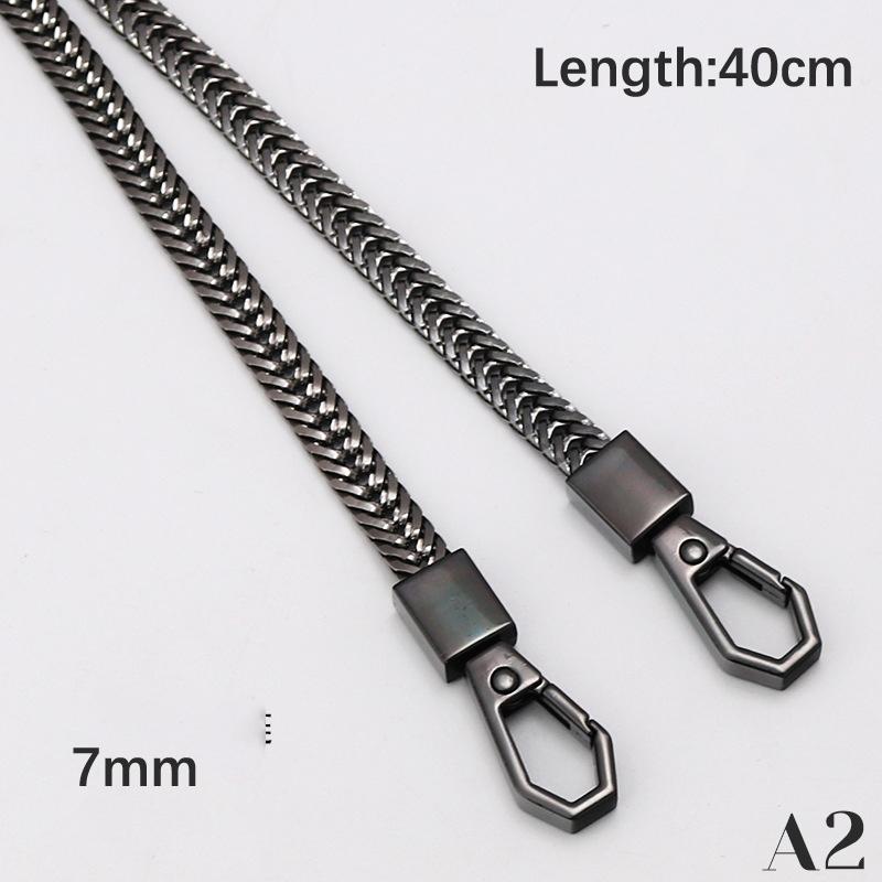 

Цепочка для сумки Сделай сам Золото/Серебро/Вороненый черный Замена ремешка для сумки Цепочка для кошелька Ремни для наплечной сумки Маленькая цепочка-ручка для сумки