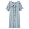 Short-sleeved nightgown women's summer cloud cotton comfortable new princess wind cool long application skirt can be worn outside loungewear