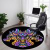 1pc Dragon Mandala Office Round Area Rug, Under Office Chairs Bedroom Living Room Home Decor, Room Deco, Available in Various Sizes