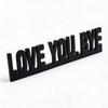 Metal Door Topper Black Farmhouse Style Sweet Message - Funny Door Frame Decor with "Love You Bye" Sign for Christmas Home Kitchen Wall Ornaments