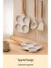 Non-Stick Deep Maifan Stone Pancake Frying Pan with Four-Hole Design for Easy Breakfast Cooking