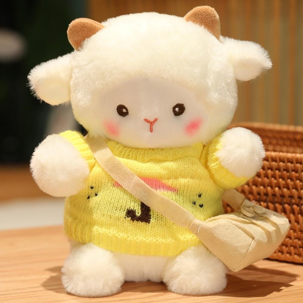 Soft Lamb Doll Plush Toy Kawaii Stuffed Soft Animal Toy Sheep Plush Dolls Car Interior Decoration