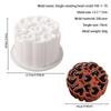 4 Inch Round Rotating Heart Flower Basket Coil Texture Design French Mousse Cake Mould Silicone Cake Mold Kitchen Bakeware