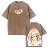 Trendy Anime My Dress-Up Darling T-shirt Marin Cartoon Washed Y2k T Shirt Men Women Clothing Summer Short Sleeve Cotton Tee Tops