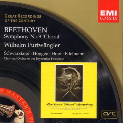 CD SCHWARZKOPF HONGEN HOPF EDELMANN Beethoven Symfoni nr 9 Kör 724356690127 EMI CLASSICS 1998 Europa Klassisk Begagnad