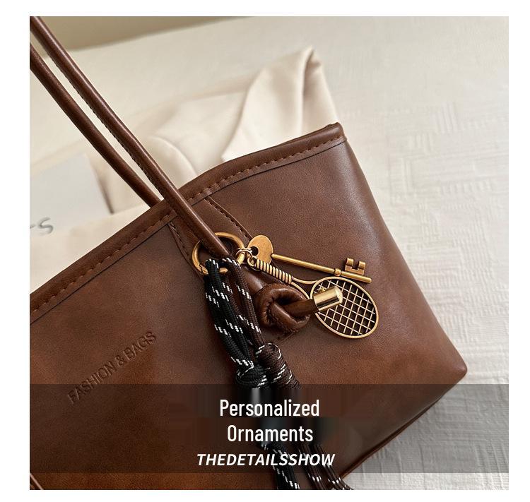 Women's Retro Large-Capacity Summer 2025 Shoulder Tote Handbag