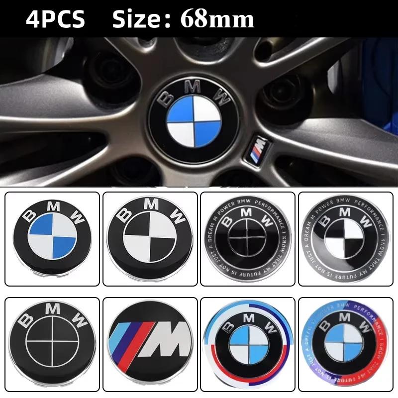 4 szt. 68 mm Nakładka na środek felgi samochodowej z logo Pasuje do serii BMW M1x3 X6 X7 134567 E36 E39 E46 E60 E90 Akcesoria.