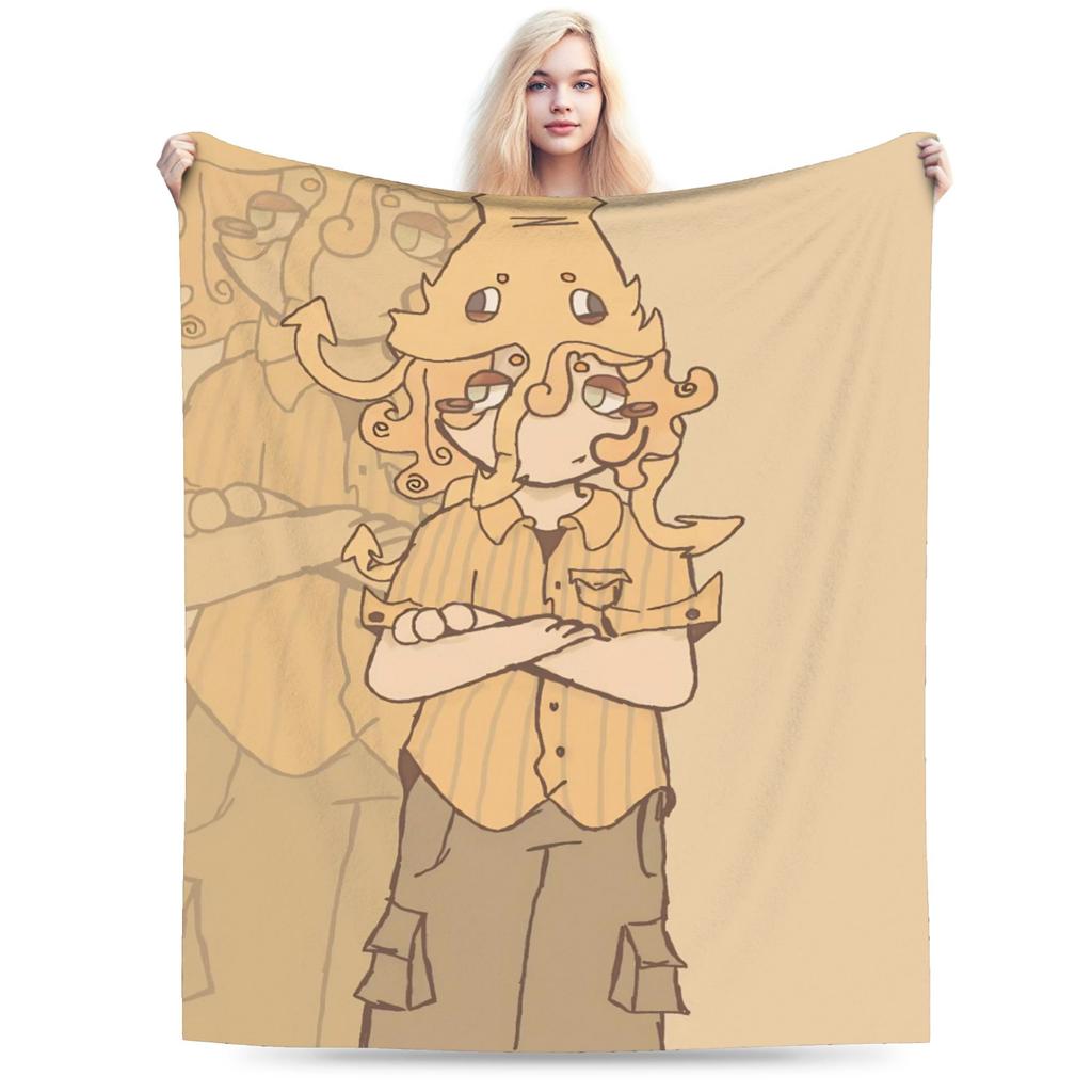 Custom 99 Nights In The Forest Blanket Survival Horror Games Plush Vintage Breathable Throw Blankets For Home Textile Decor