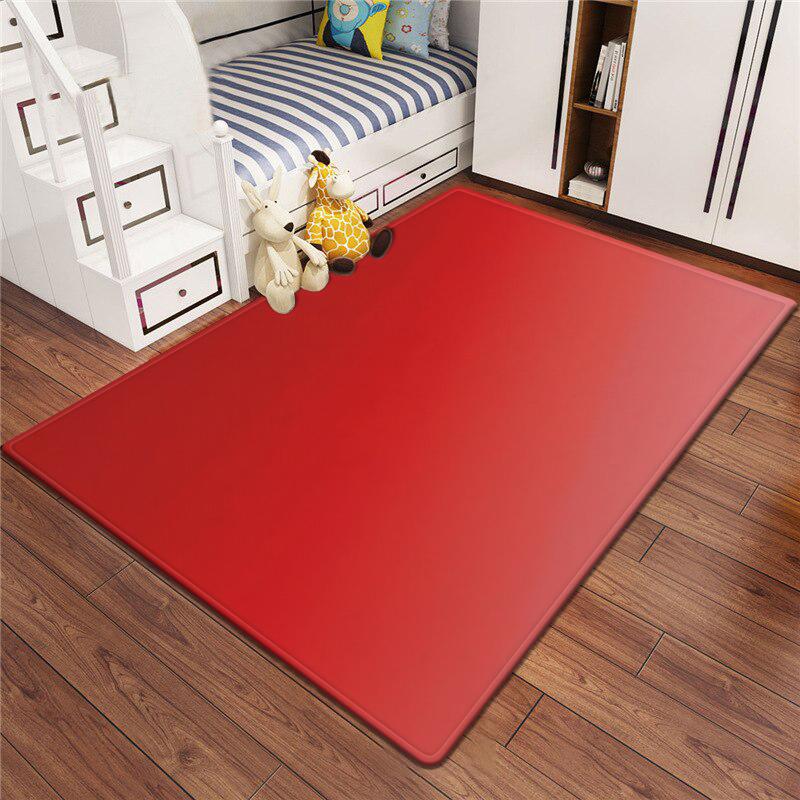 Dopamine Gradient Color Large Carpet Non Slip Soft Cartoon Kids Bedroom Living Room Floor Mat Home Decor Children's Play Carpet
