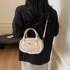 Frosted Retro Bag Women's 2025 New Fashion Niche Design Messenger Bag Plush Portable Pillow Bag