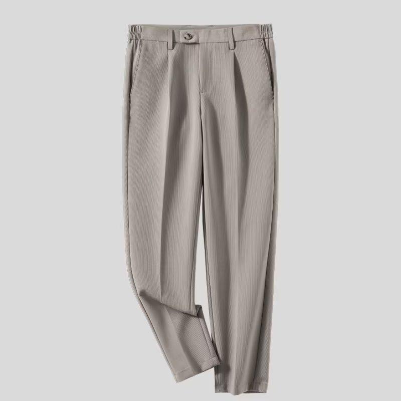 New Korean version of small trousers men's suit pants spring and autumn and summer drape men's pants slim straight casual long pants trend