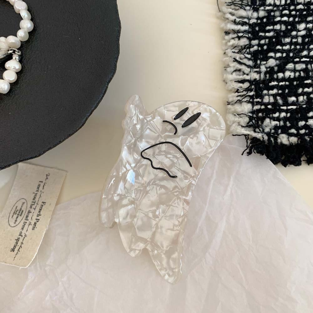 Ghost Halloween Shark Clip Funny Acetic Acid Hair Claw Hair Accessories Pumpkin Shark Clip  Girls