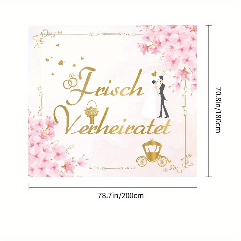 

1 шт. Подвесной фон для помолвки – Флаг для украшения предложения, Декор свадебной сцены и Фототкань