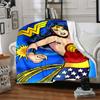1ks Wonder Woman, Superhrdinská deka Polyesterové vlákno, Celoroční pohodlí na pohovku, Postel, Kancelář, Auto, Kempování Ideální domácí dekorace a dárek, Pohodlí v kanceláři