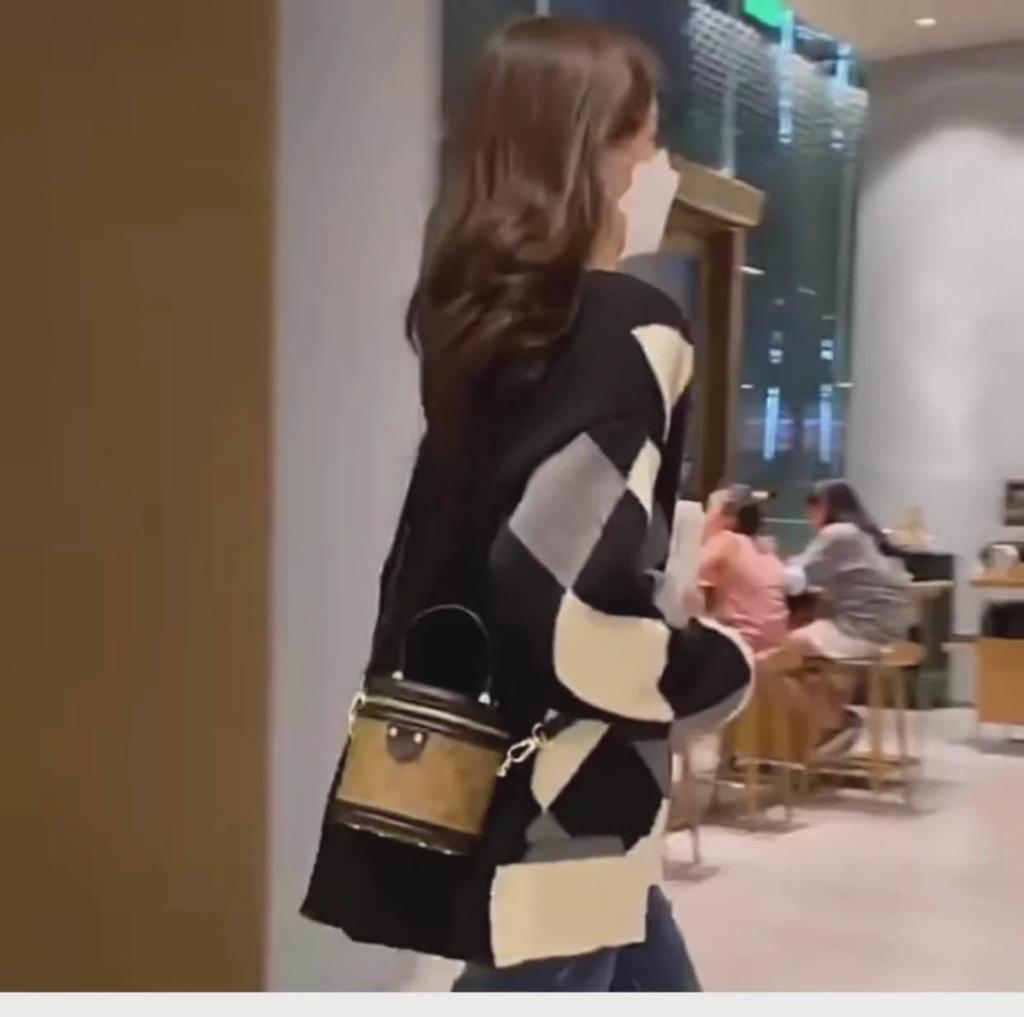 Damen Midilanger Colorblock Rautenstrick Cardigan - Lockerer, Lässiger Stil