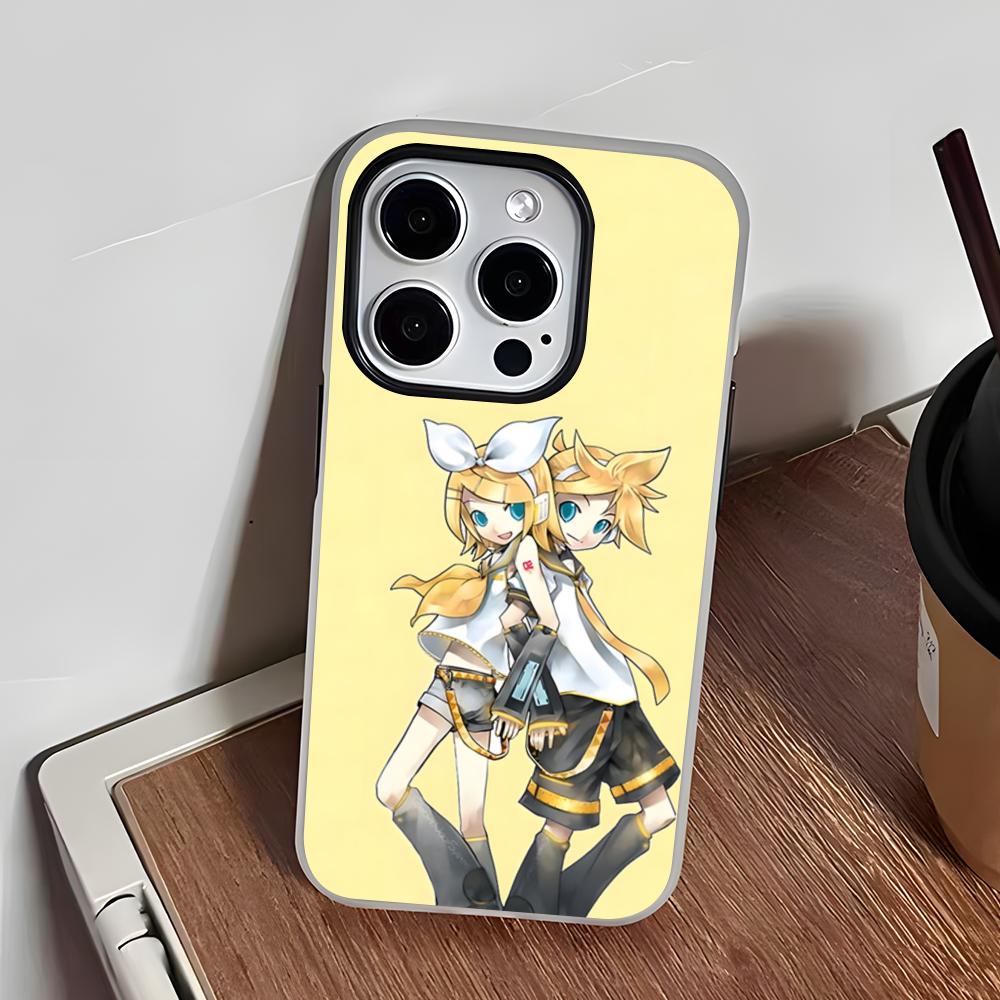 KagamineS Rin Len Phone Case For IPhone 17 Air 16 E 15 14 Plus 13 12 11 Pro Max Jelly 2 In 1 Protective Case