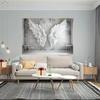 1 2D Banner Multi-functional White Feather Angel Wing Background Cloth - Perfect for Photography and Holiday Parties