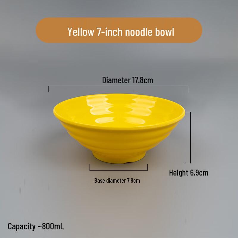 Restaurant-Grade Thickened Melamine Noodle Bowl